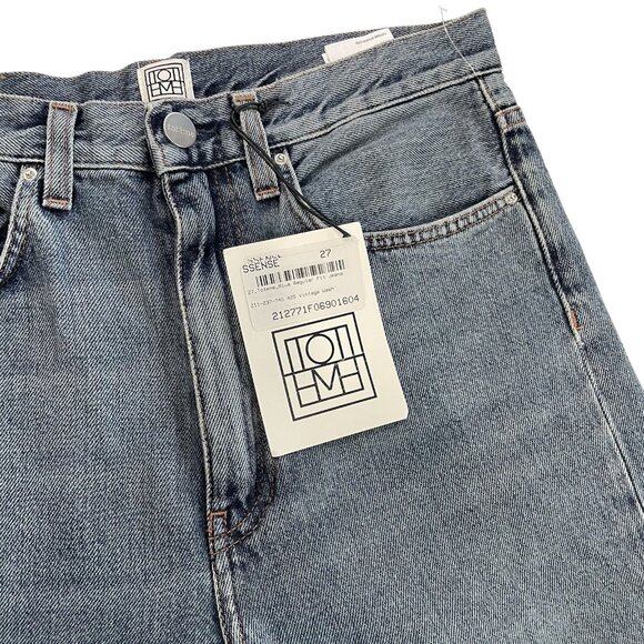 Toteme Blue Straight Leg Jeans - Picture 5 of 7